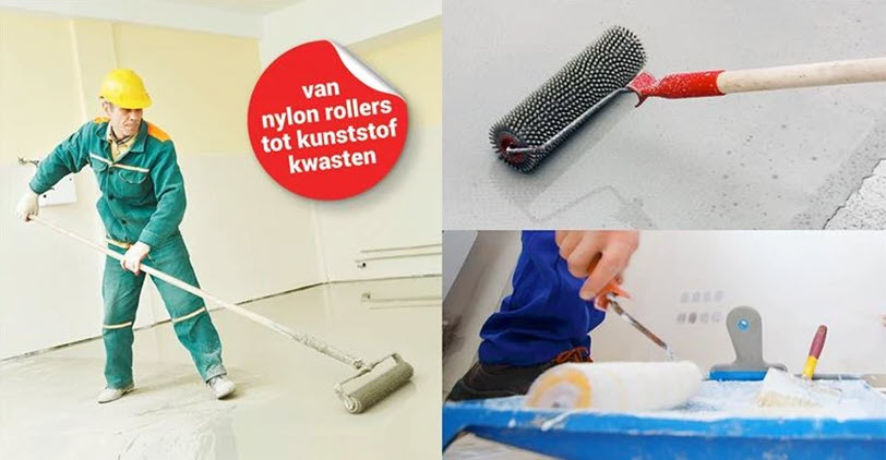 CaluPaint, van nylon rollers tot kunststof kwasten
