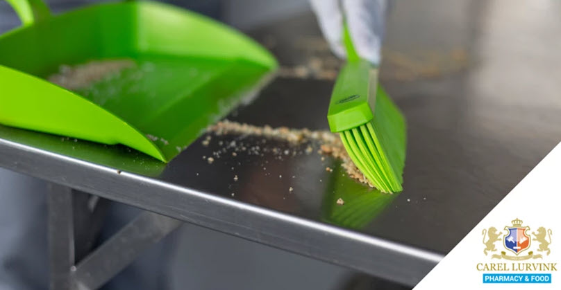 Eisen voor het gebruik van schoonmaakmaterialen in de voedingsindustrie