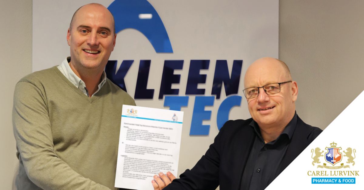 Food - Carel Lurvink en Kleentec verlengen duurzame samenwerking met 5 jaar