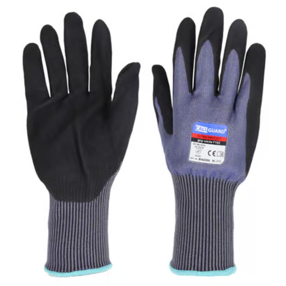 CaluGuard Ultra Protect grip nitrile F102 snijbestendige werkhandschoenen