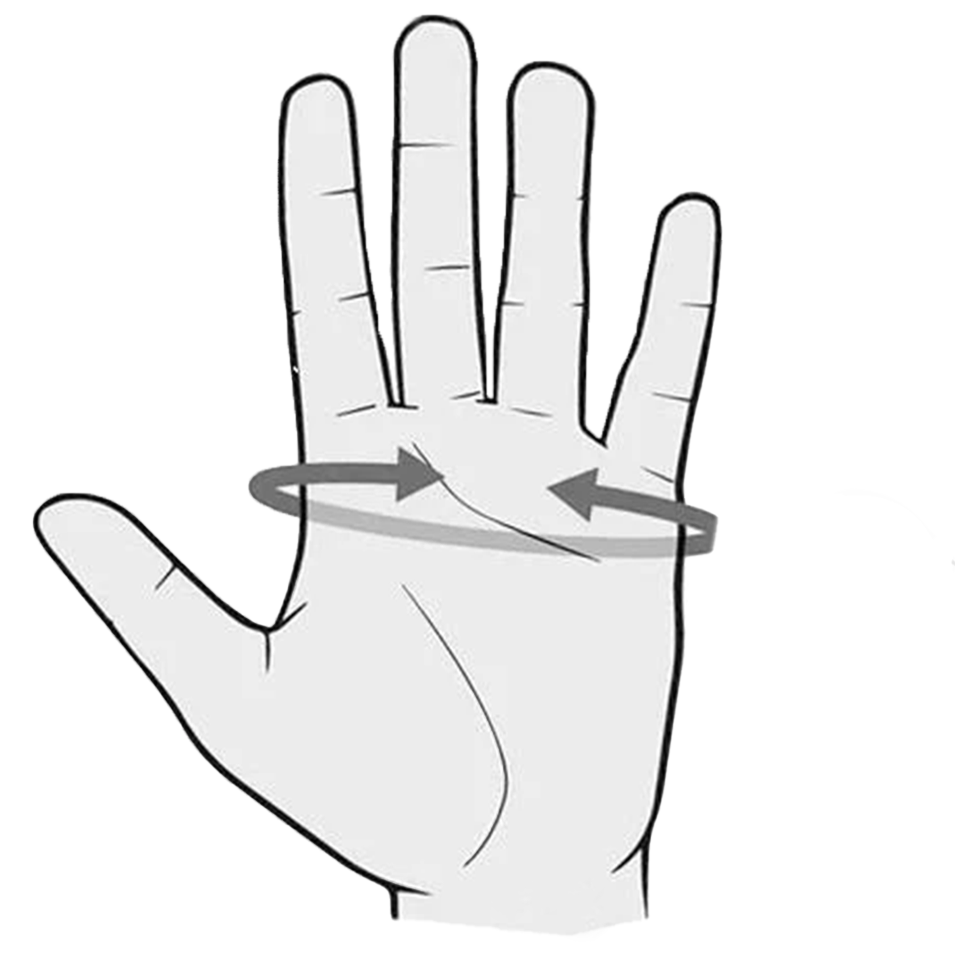 Meten handen voor handschoenen