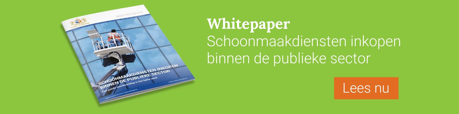 Facility - CTA schoonmaakdiensten inkopen binnen de publieke sector