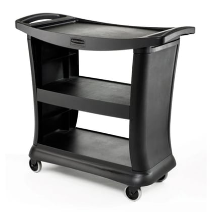 Rubbermaid servicewagen zwart 