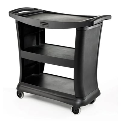 Rubbermaid servicewagen zwart 