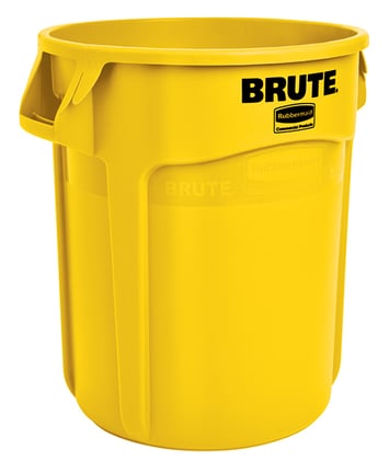 Rubbermaid ronde brute container geel 75,7ltr 