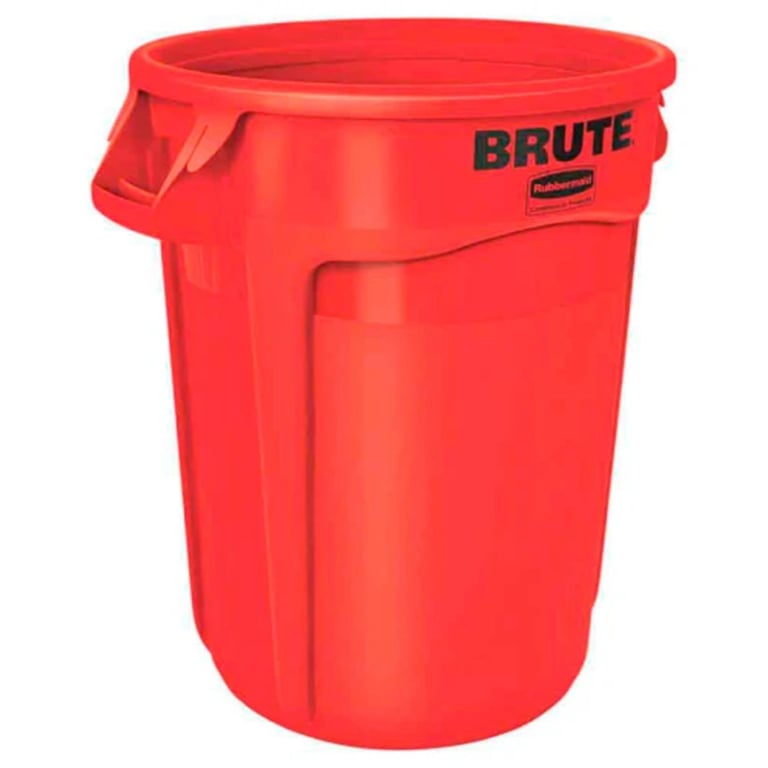 Rubbermaid ronde brute container rood 121,1ltr
