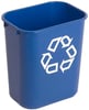 Afvalbak blauw 13ltr 