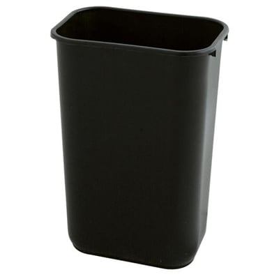 Afvalbak rechthoekig 26,5ltr zwart