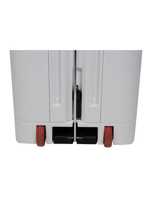 Rubbermaid Step On Best verrijdbare pedaalemmer  gedempt deksel wit 100ltr 