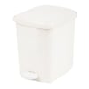 Pedaalemmer 22ltr wit rechthoekig 