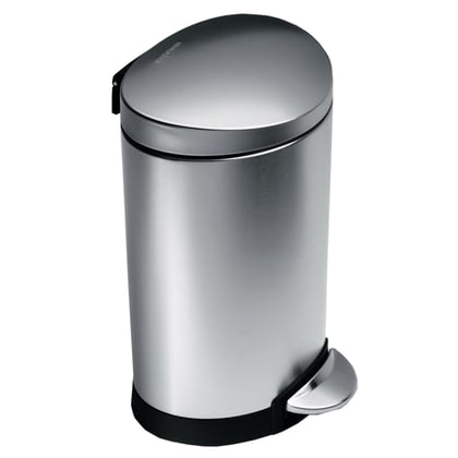 Simplehuman afvalemmer half rond 10ltr 