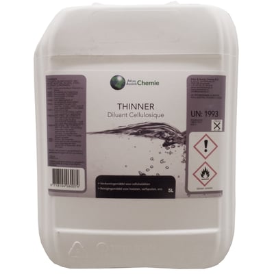 Thinner tolueen en methanolvrij 5ltr 