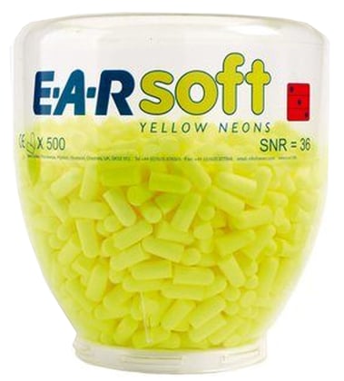 3M E.A.R. Soft oordoppen 500 paar neon geel navulverpakking