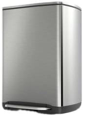 Simplehuman rechthoekige afvalbak mat RVS 50ltr
