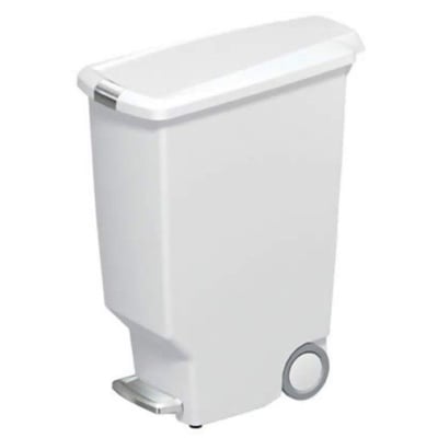 Simplehuman Slim step can wit 40ltr 