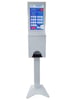 CaluClean handdesinfectiezuil wit met LCD scherm  wandmodel