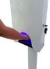 CaluClean handdesinfectiezuil wit met LCD scherm  wandmodel