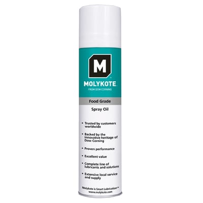 Molykote food machinery spray oil 400ml 