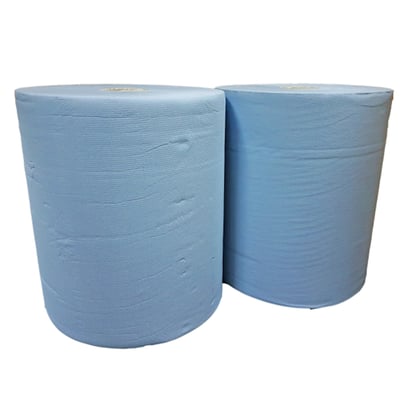 Industrierol blauw cell 2-lgs 37cm x 380m 1000 vel 2 rollen