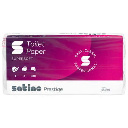 Satino Prestige supersoft toiletpapier 4lgs  8x150vel wit