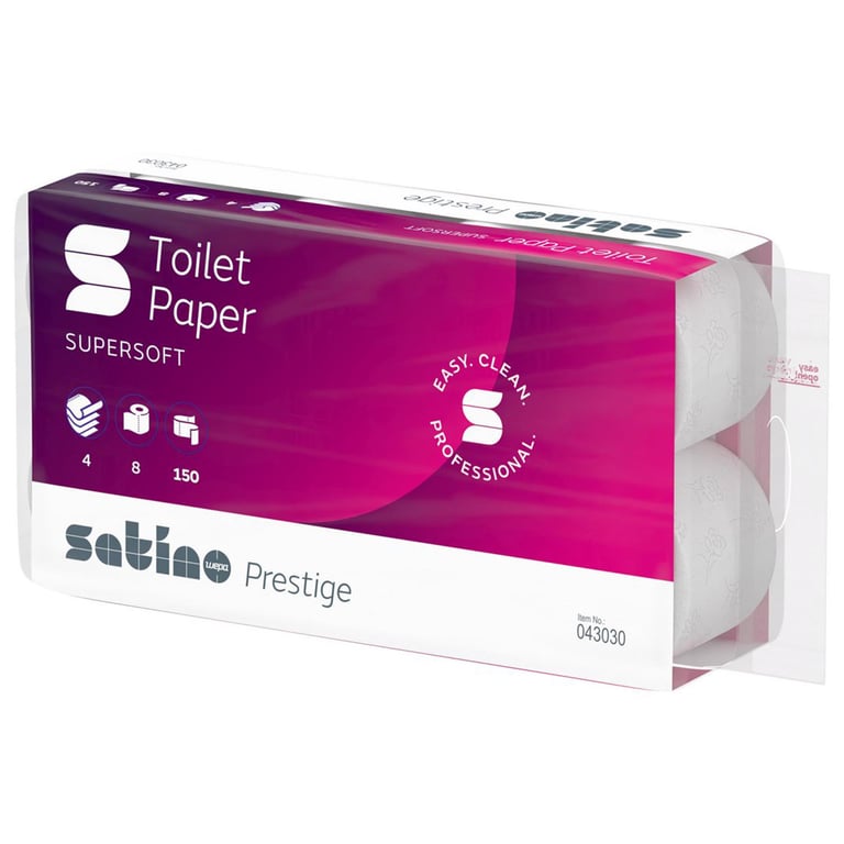 Satino Prestige supersoft toiletpapier 4lgs 8x150vel wit