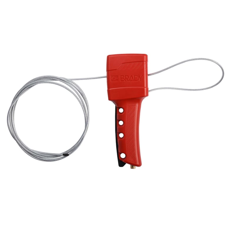 Brady kabelvergrendelingssysteem met gecoate stalen kabel 2,44mtr