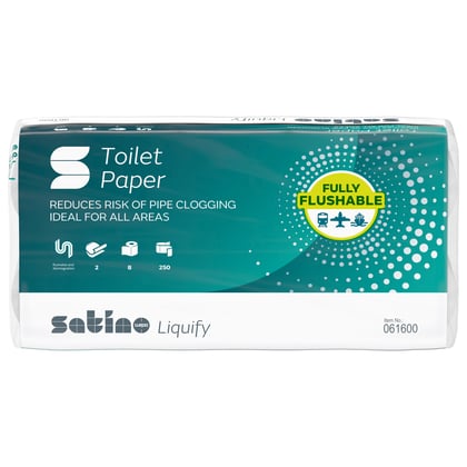 Satino Liquify toiletpapier kleine rollen 8x250 vel