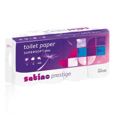 Satino Prestige supersoft toiletpapier 2-laags 8x400 vel 