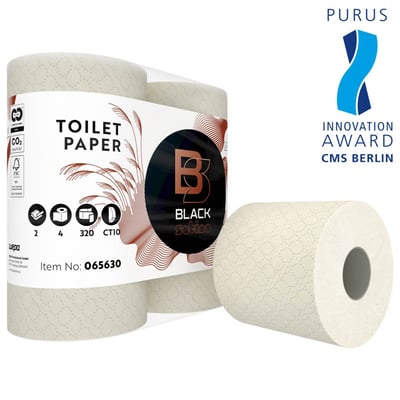 BlackSatino GreenGrow compact toiletpapier 2lgs  9,6x12,1cm 320 vel 4 rollen