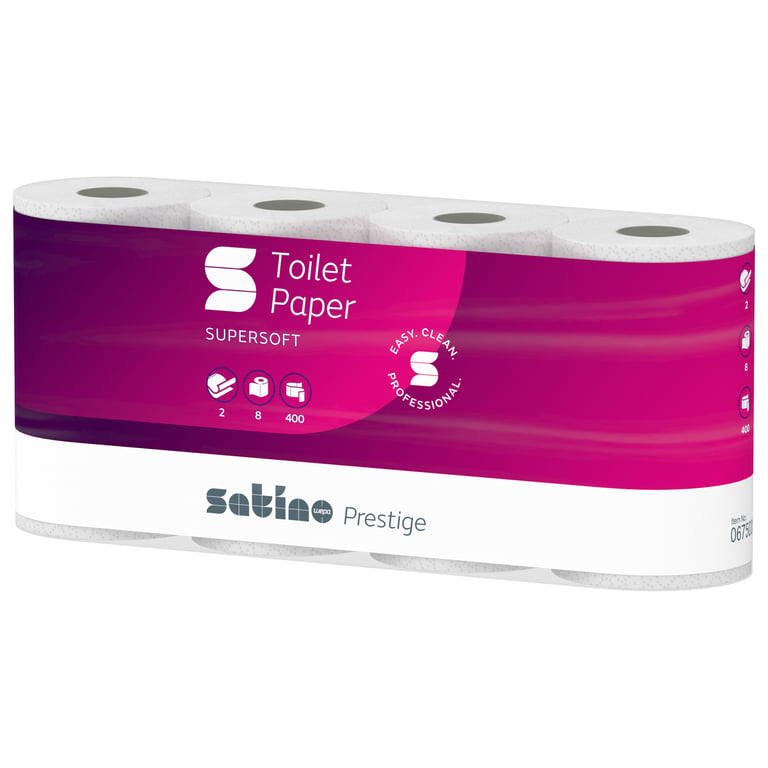 Satino prestige toiletpapier 2-laags 8x400 vel