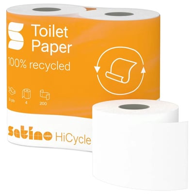 Satino Hicycle toiletpapier 2-lgs wit 200vel 48rol