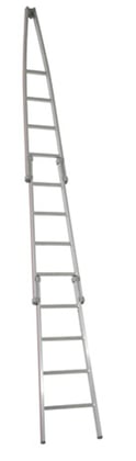 Haca aluminium puntladder 7 en 4 en 4 sporten
