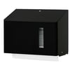 CaluClean RVS handdoekdispenser klein zwart voor 250 tot 300 vel interfold handdoeken