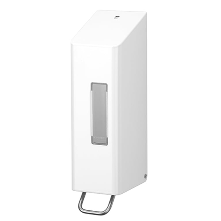 CaluClean wit gepoedercoat RVS zeepdispenser 600ml