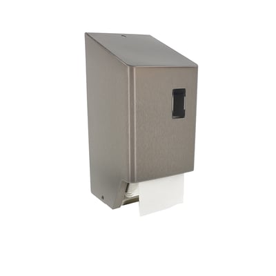 CaluClean RVS toiletpapierdispenser type 2 voor  standaard toiletrollen