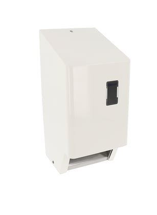 CaluClean wit gecoat RVS toiletpapierdispenser type 2 voor standaard toiletrollen