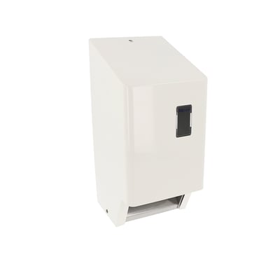 CaluClean wit gecoat RVS toiletpapierdispenser type 2 voor standaard toiletrollen