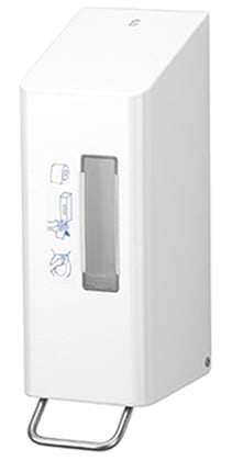 CaluClean wit gecoat RVS toiletbrilreiniger dispenser 600ml