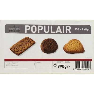 Biscuit a la carte koekjes populair mix 150st 