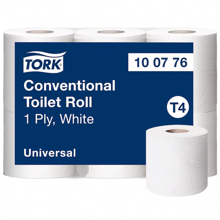 Tork T4 Traditioneel toiletpapier 1-lgs 6 rollen wit