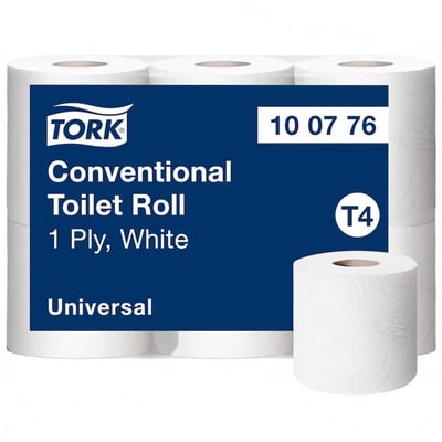 Tork T4 Traditioneel toiletpapier 1-lgs  6 rol wit