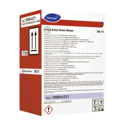 Suma Auto Oven Rinse D9.11 Safepack 10ltr
