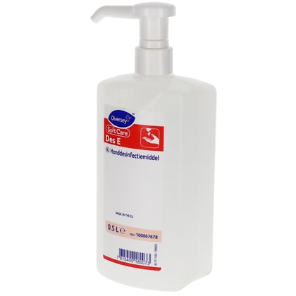 Soft Care Des E H5 fles en pomp handdesinfectiemiddel 500ml