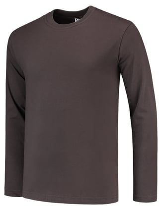 Tricorp Workwear t-shirt lange mouw  donkergrijs maat S