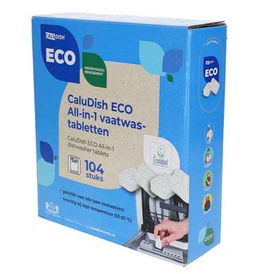 CaluDish Eco All-in-1 vaatwastabletten 104st 