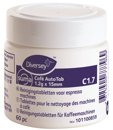 Suma Café Auto Tab C1.7 reinigingstabletten voor espresso machines 60st