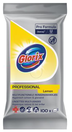 Glorix Pro Formula multifunctionele reinigingsdoekjes 100st