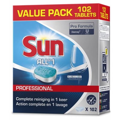 Sun Pro Formula All-in 1 vaatwastabletten 102st