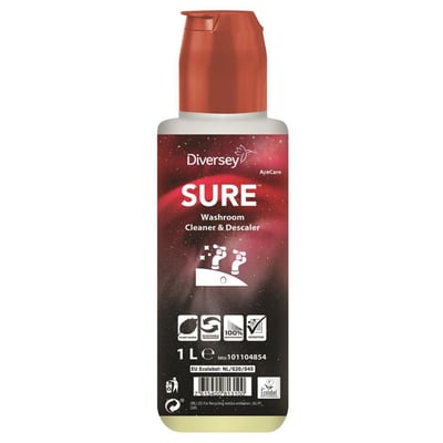 Sure Washroom Cleaner & Descaler Ace-Care doseerfles 1ltr