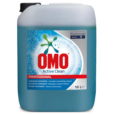 Omo Pro Formula Active Clean vloeibaar wasmiddel 10ltr